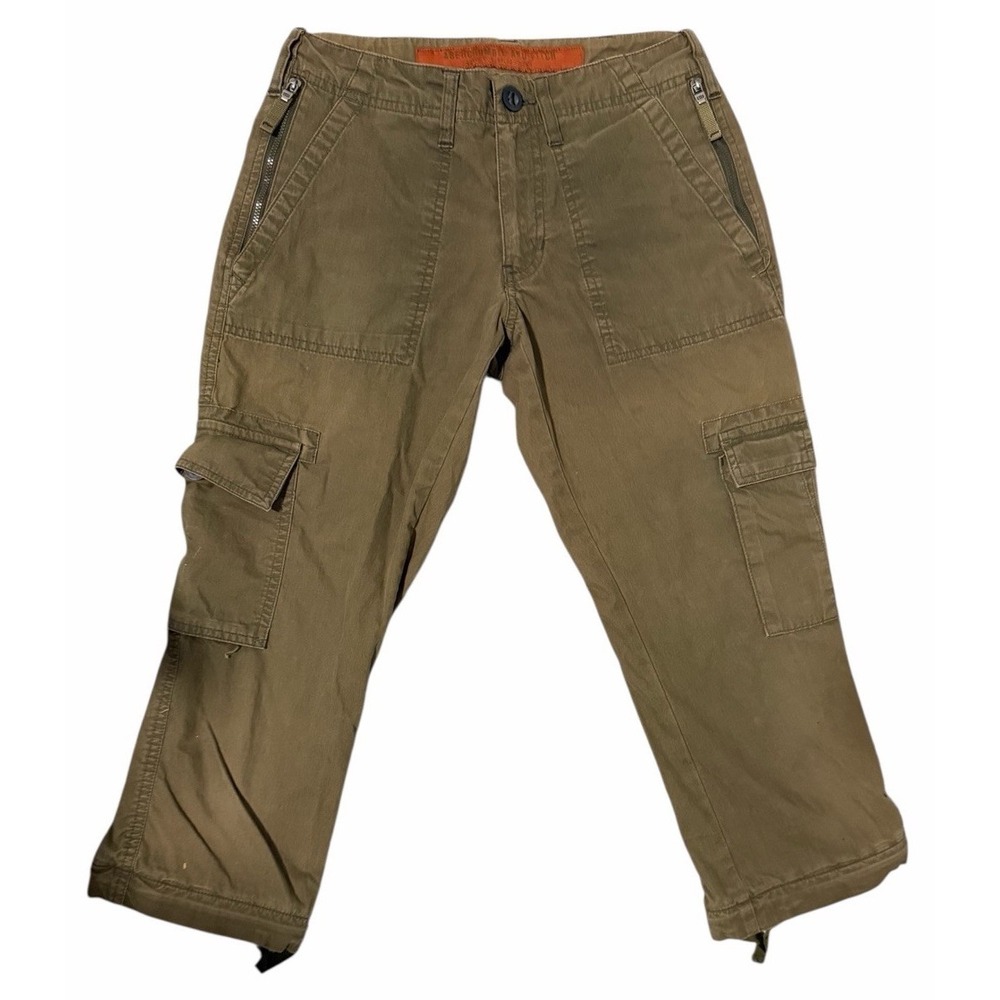 Vintage Y2K‎ Abercrombie & Fitch Cargo Capri Olive Green Women's Size 0